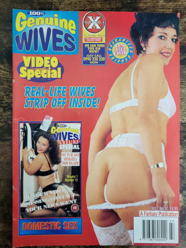Genuine Wives Video Special Magazine Vol 1 No 12.. No Video
